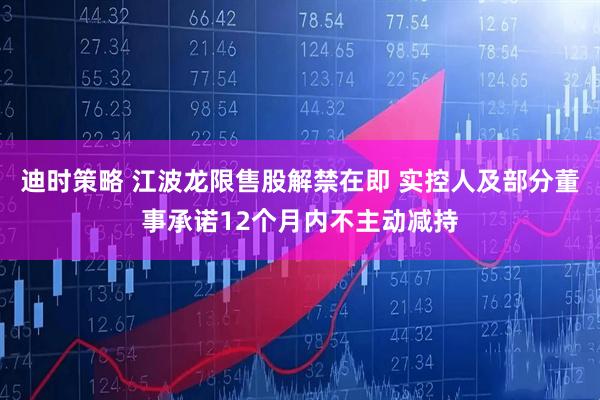 迪时策略 江波龙限售股解禁在即 实控人及部分董事承诺12个月内不主动减持